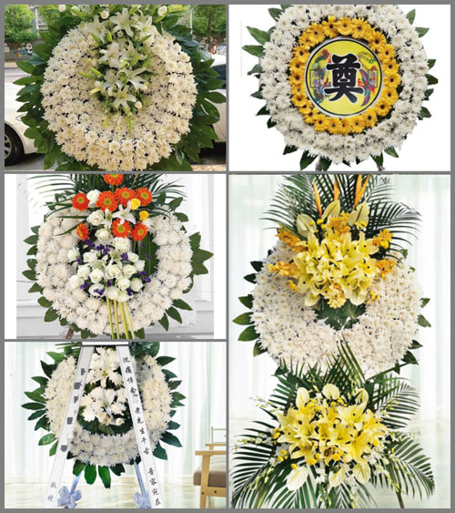 山东青岛黄岛区铁山街道小于家村花圈速递